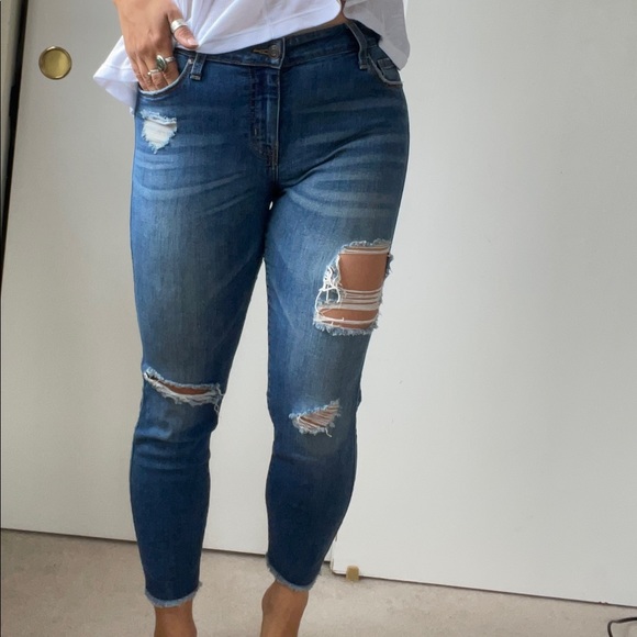eunina Denim - Eunina Distressed Skinny Jeans